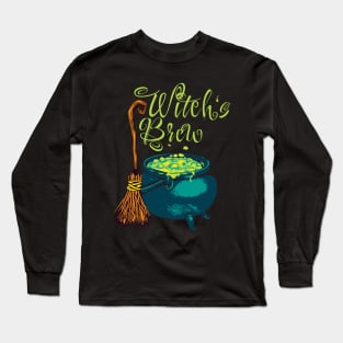 Witch Brew Cauldron Potions Long Sleeve T-Shirt